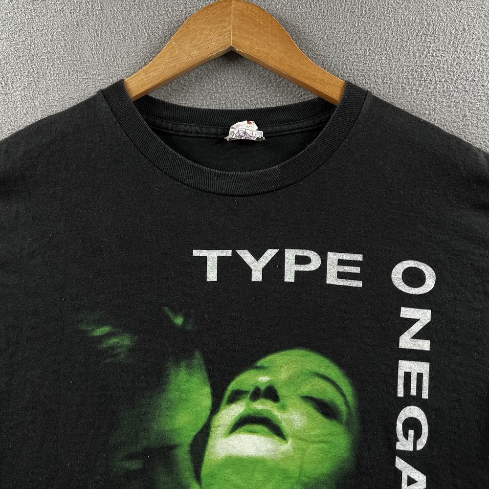 Vintage Type O Negative Shirt Mens Medium Black No. 1 This Blood's For You Goth - Picture 3 of 13